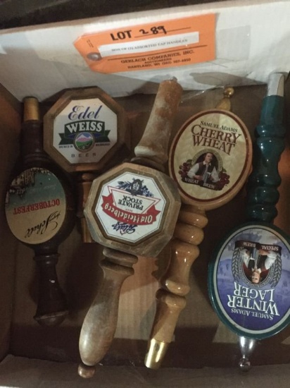 BOX OF (5) ASSORTED TAP HANDLES