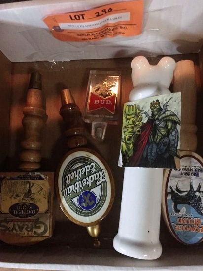 BOX OF (5) ASSORTED TAP HANDLES