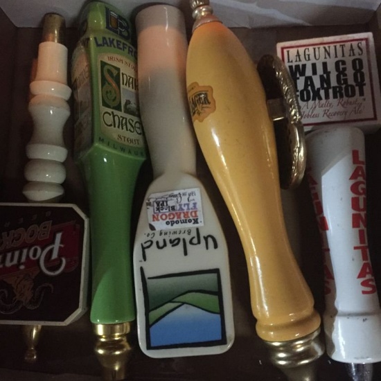 BOX OF (5) ASSORTED TAP HANDLES