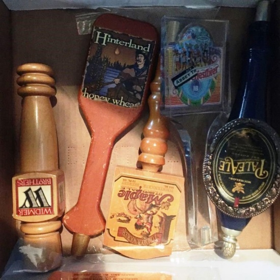 BOX OF (5) ASSORTED TAP HANDLES