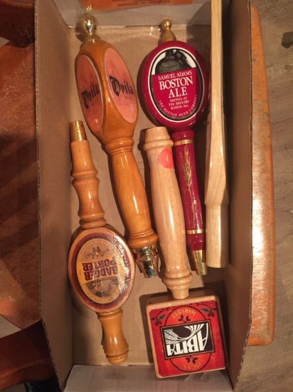 BOX OF (5) ASSORTED TAP HANDLES