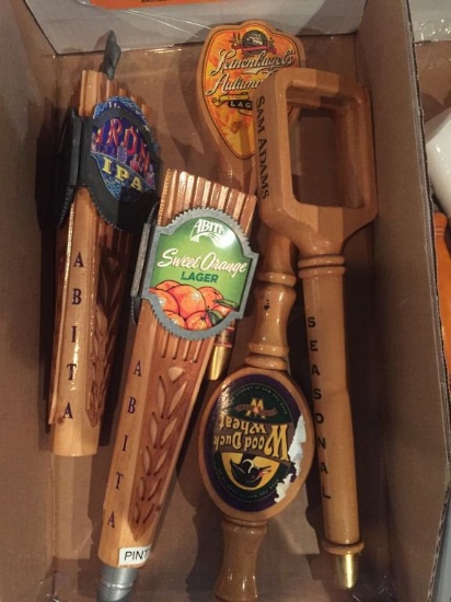 BOX OF (5) ASSORTED TAP HANDLES