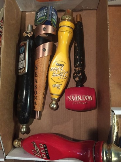 BOX OF (5) ASSORTED TAP HANDLES