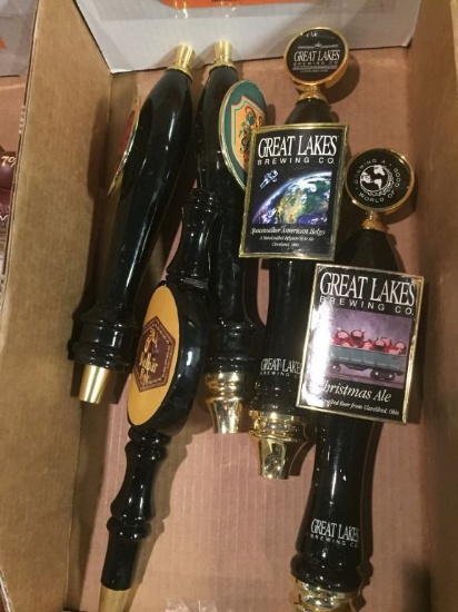 BOX OF (5) ASSORTED TAP HANDLES