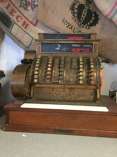 ANTIQUE REMINGTON/NATIONAL CASH REGISTER, NO 92,