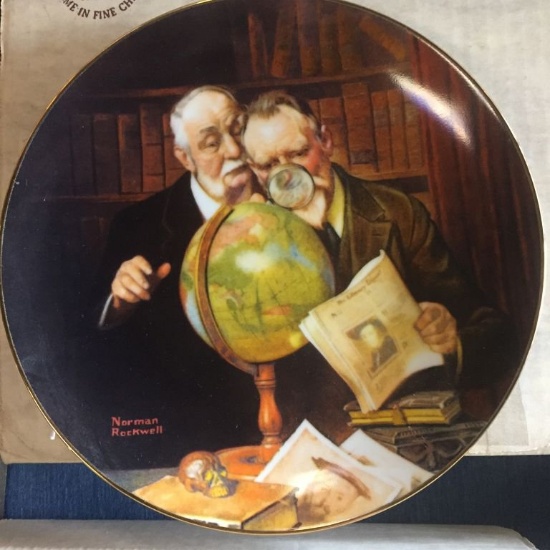 KNOWLES COLLECTORS PLATE BY NORMAN ROCKWELL WITH