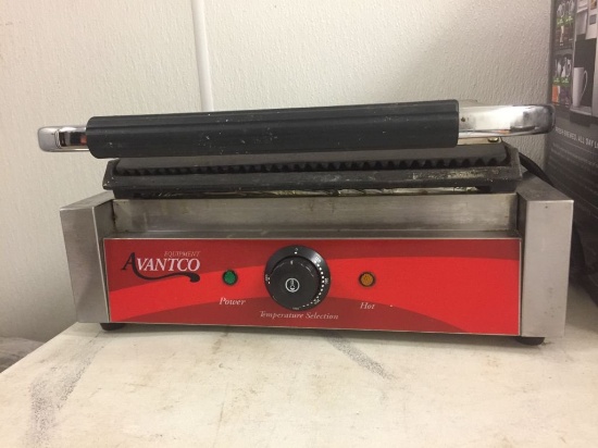 AVANTCO ELECTRIC PANINI MAKER, MODEL P75SG