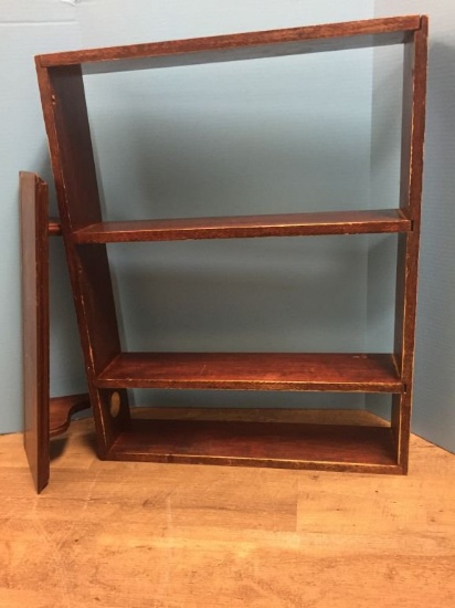 3 TIER WOOD SHELF 25"W X 31"H X 5"D
