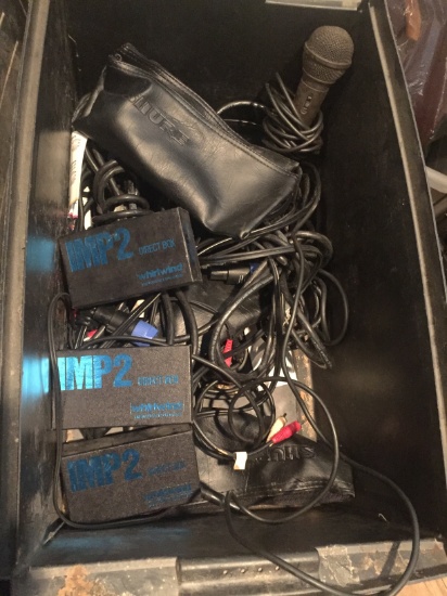 BOX OF MISC. SPEAKER ITEMS
