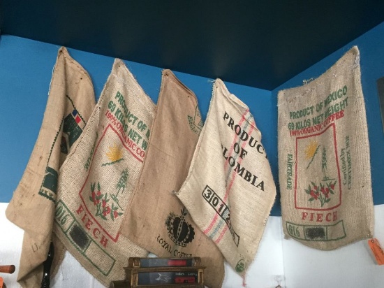 (5) BURLAP SACKS