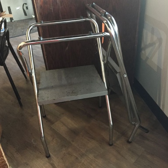 2 SS TRAY STANDS