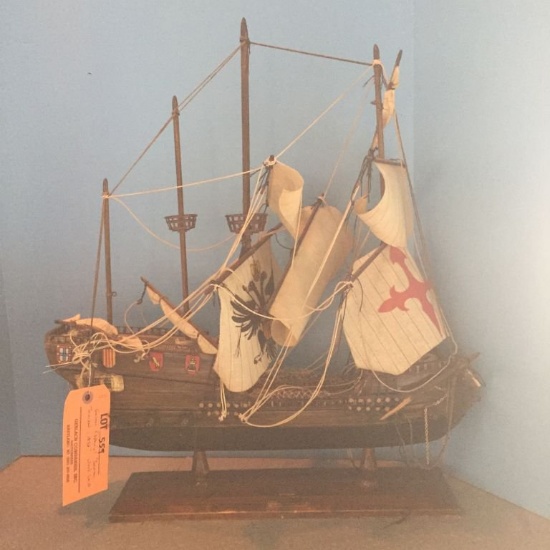 GALEO'N  ESPANOL "SANTA TRINIDAD" 1872 WOOD SHIP