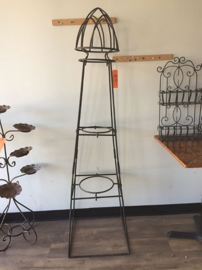 DECORATIVE METAL PLANT STANDS 56"H