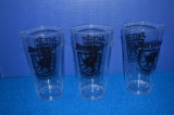 BOX OF PLASTIC DRINKING GLASSES, MOSTLY SPRECHER