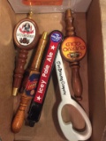 BOX OF (5) ASSORTED TAP HANDLES