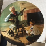 KNOWLES COLLECTORS PLATES BY NORMAN ROCKWELL WITH