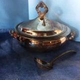 F.B. ROGERS SILVERPLATED SERVING DISH WITH