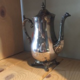 I.S. CO SILVERPLATED TEA POT WITH LID, LOOSE