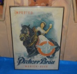 PSCHORR BRAU FRAMED PRINT AD,