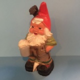 PLASTIC GNOME WITH BEER MUG, 13