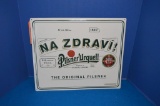 PILSNER URQUELL METAL BEER SIGN 18