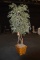 LARGE ARTIFICIAL PLANT IN BAMBOO LOOK PLANTER,