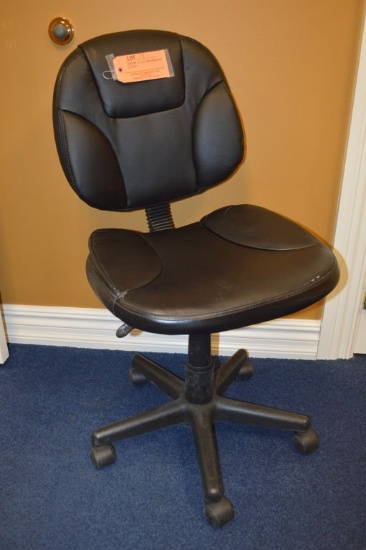 BLACK SECRETARIAL CHAIR