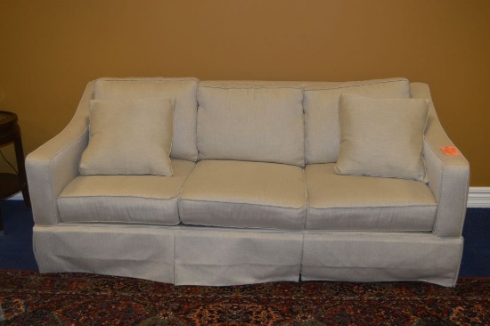 LIVING ROOM SET WITH 78" SOFA AND (2) ARM CHAIRS,