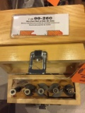 WOODEN BOX OF ROUTER BITS