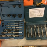 (2) SMALL PLASTIC ORGANIZERS WITH FORSTNER BITS