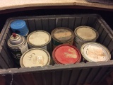 BIN OF FINISHING PRODUCTS AND MISC.