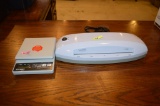 STAPLES 17466 LAMINATOR AND DYMO SCALE, NO CORD