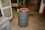 55 GALLON DRUM WITH CONTENTS AND PUMP,