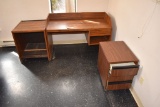 WOODGRAIN DESK WORKSTATION, THREE DRAWER SUPPLY