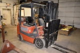 MITSUBISHI RIDE ON FORK TRUCK, MODEL FGC25K1, S/N: