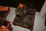 ASSORTED TOOLING AND HOLDERS WITH WOOD BLOCKS