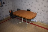 KITCHEN TABLE AND (3) CHAIRS