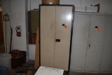 TWO DOOR CABINET WITH FIVE SHELVES, 78