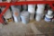 LARGE ASSORTMENT OF FIVE GALLON CONTAINERS OF PAINT