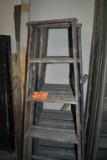 (3) 5' WOODEN STEP LADDERS
