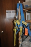 SAFETY HARNESS, STRAP AND BIN OF PINS
