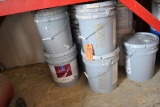 APPROX. (11) FIVE GALLON CONTAINERS OF PAINT
