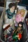 PORCELIAN DOLLS IN GRAY BIN