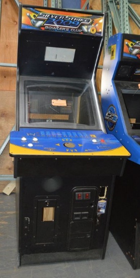 BOWLING ARCADE CABINET, (EMPTY)