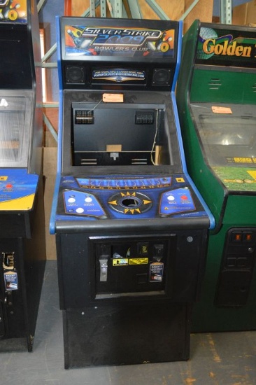 BOWLING ARCADE CABINET, (EMPTY)