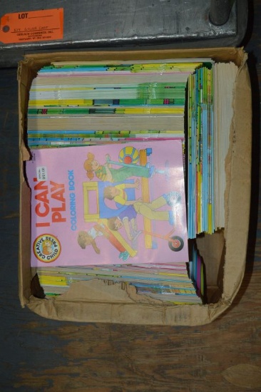 BOX OF CHILDREN'S COLORING BOOKS