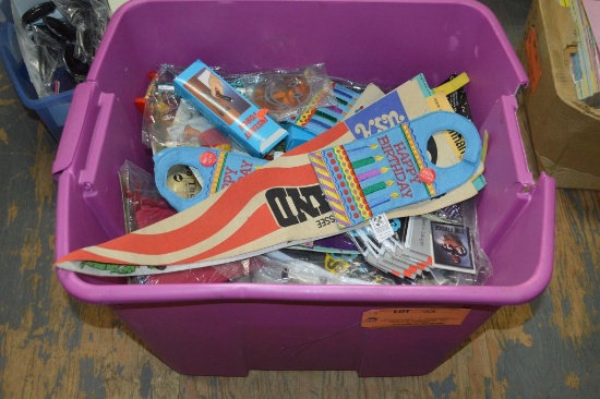 TUB FULL OF MISC. TOOLS AND NOVELTIES