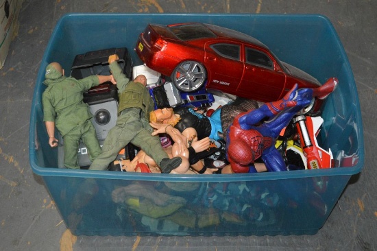 MISC. BIG TOY FIGURES IN BIN