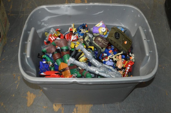 MISC. TOY FIGURES IN BIN