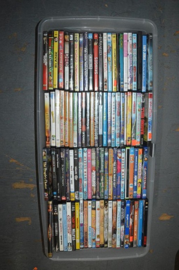 BIN FULL OF DVD MOVIES